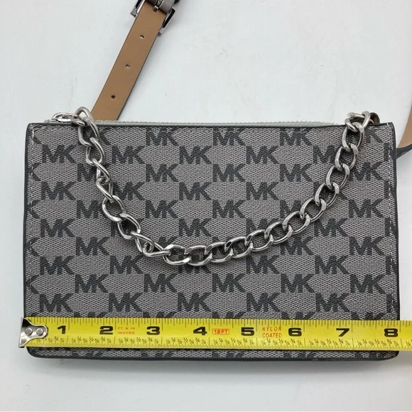 Michael Kors Monogram Print Faux Leather Belt Bag - Picture 6 of 8